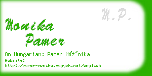 monika pamer business card